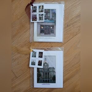 2 Packs Of 4 In Each Unique Savannah Greeting Cards W/envelopes